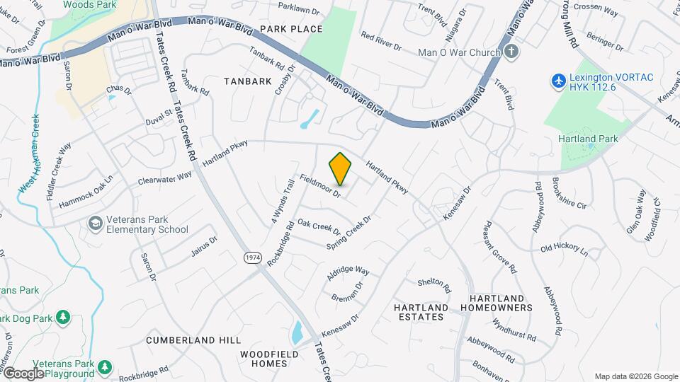 4628 Fieldmoor Dr Map and Location Details