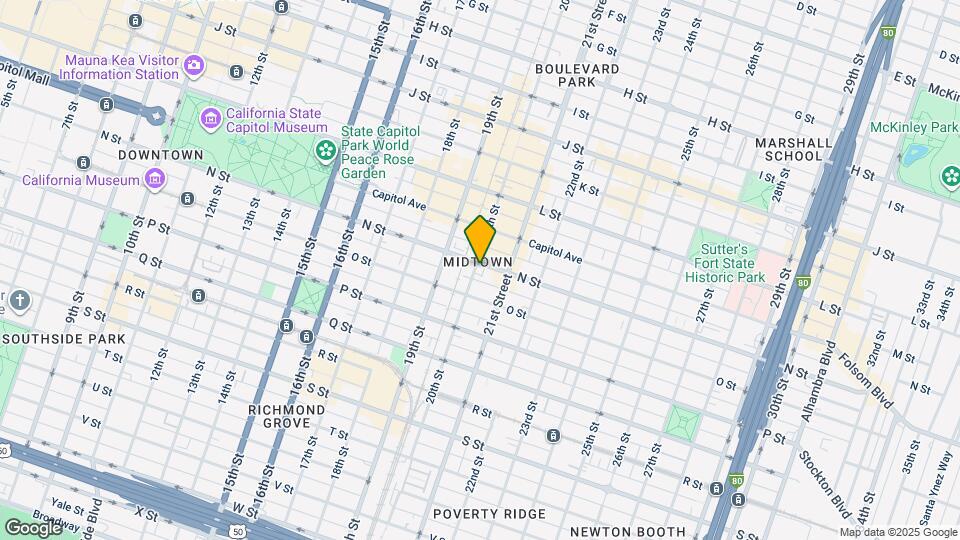 1401 20th St Map and Location Details