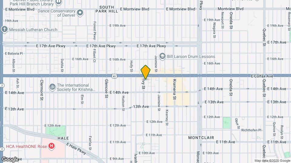 1458 Ivy St Map and Location Details