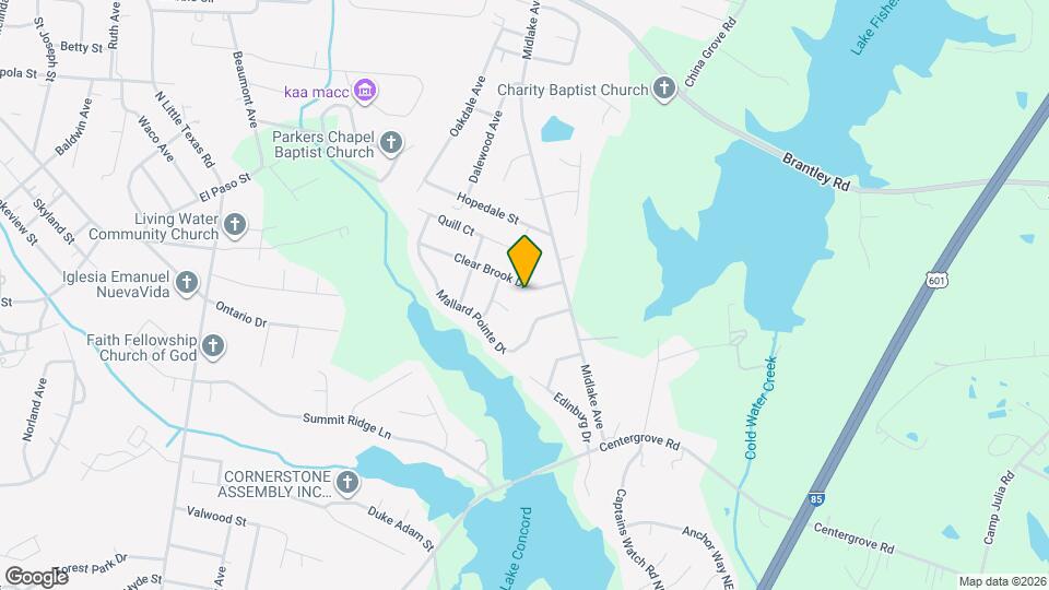 2116 Clear Brook Dr Mapa y Detalles de la Ubicación