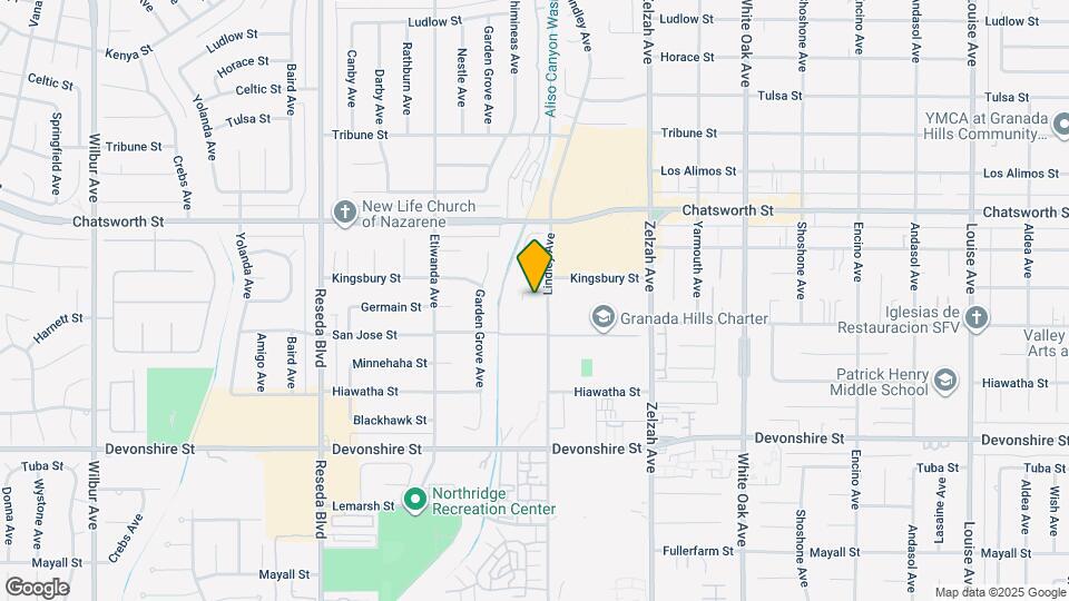 10535 Lindley Ave Mapa y Detalles de la Ubicación