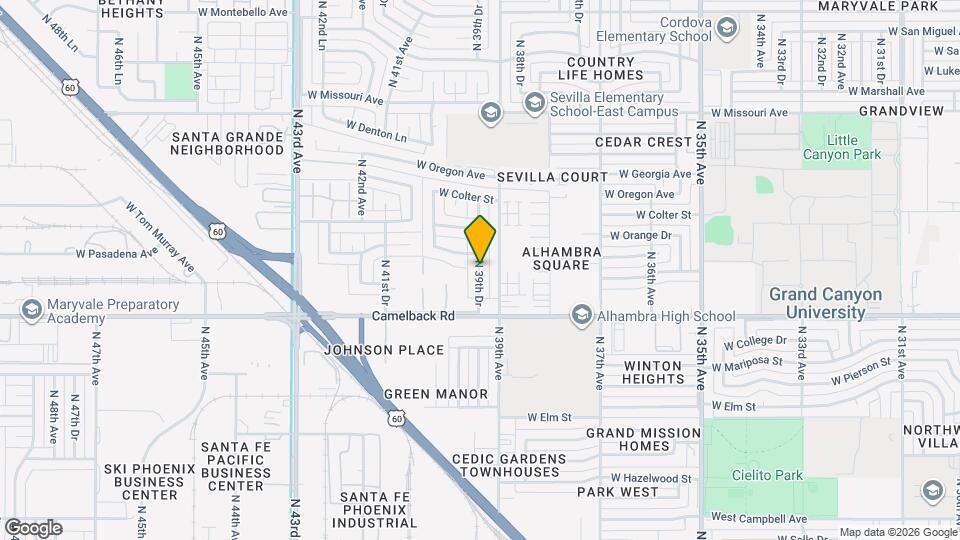 5039 N 39th Dr Mapa y Detalles de la Ubicación