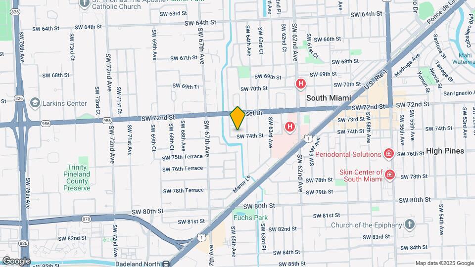 6461 SW 74th St Map and Location Details