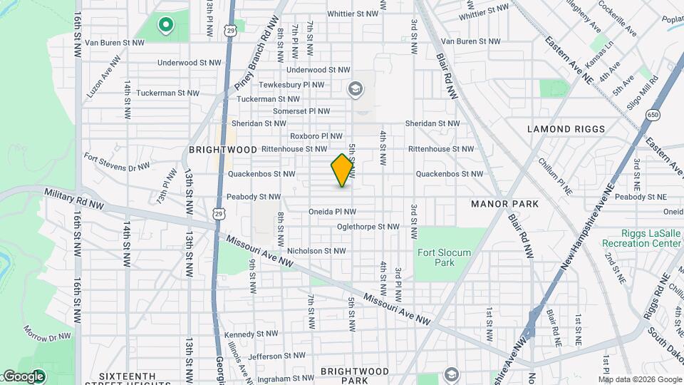 509 Peabody St NW, Unit 1 Map and Location Details