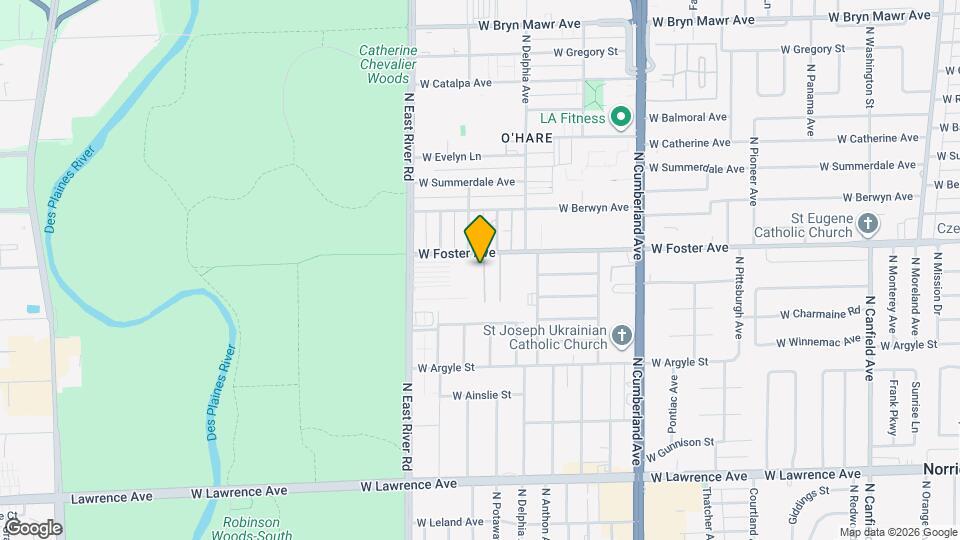 8655 1/2 W Foster Ave Map and Location Details