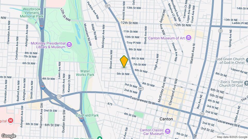 515 Newton Ave NW Map and Location Details