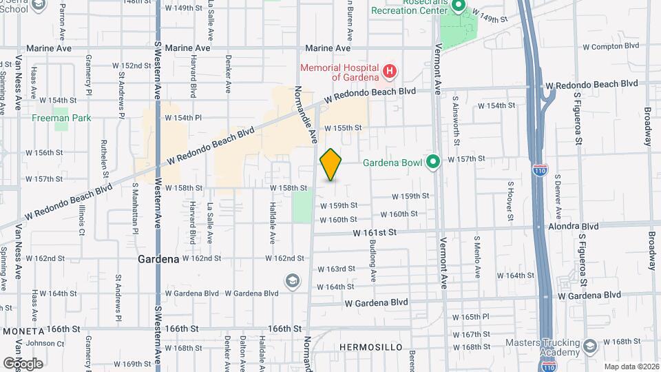 15803 S Raymond Ave Map and Location Details