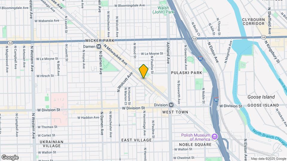 1348 N Milwaukee Ave Map and Location Details