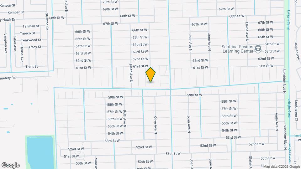 6003 Olive Ave N Map and Location Details