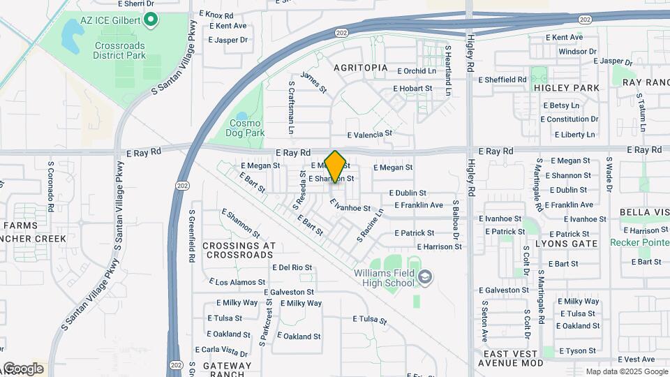 1709 S Constellation Way Map and Location Details