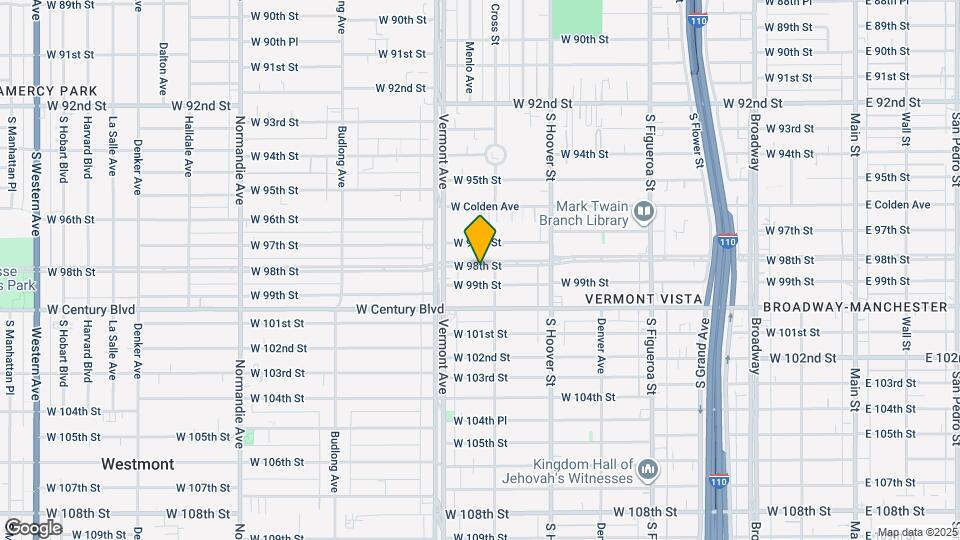 820 W 98th St Map and Location Details