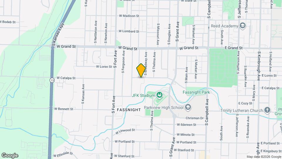 1018 W Catalpa St Map and Location Details