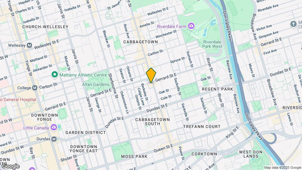 396 Parliament St Map and Location Details