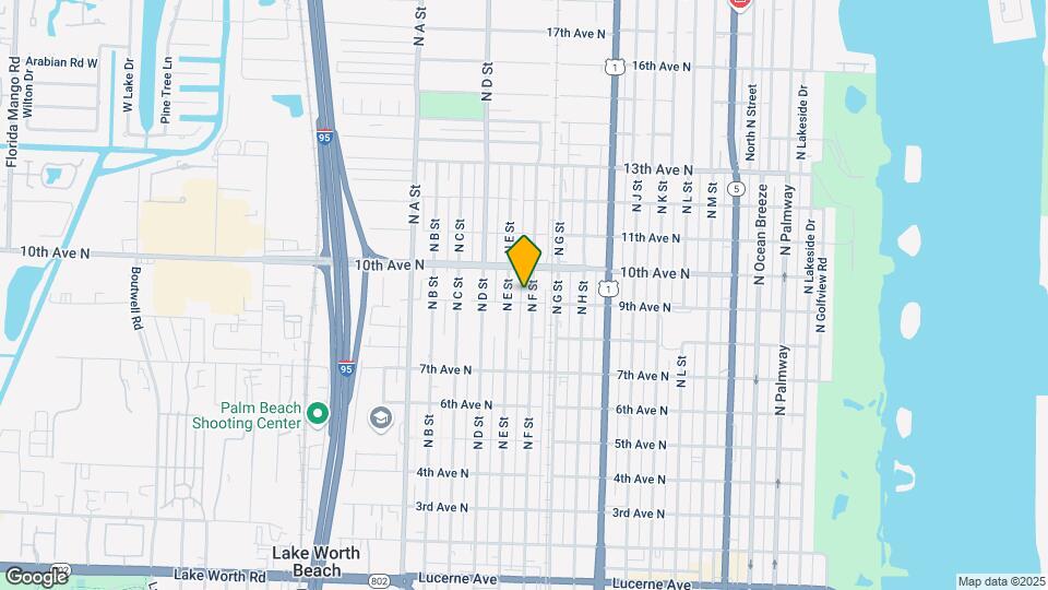 901 N F St Map and Location Details