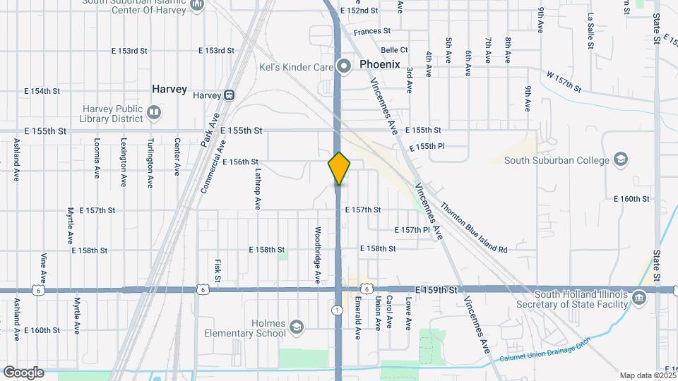 15625 Halsted St Map and Location Details