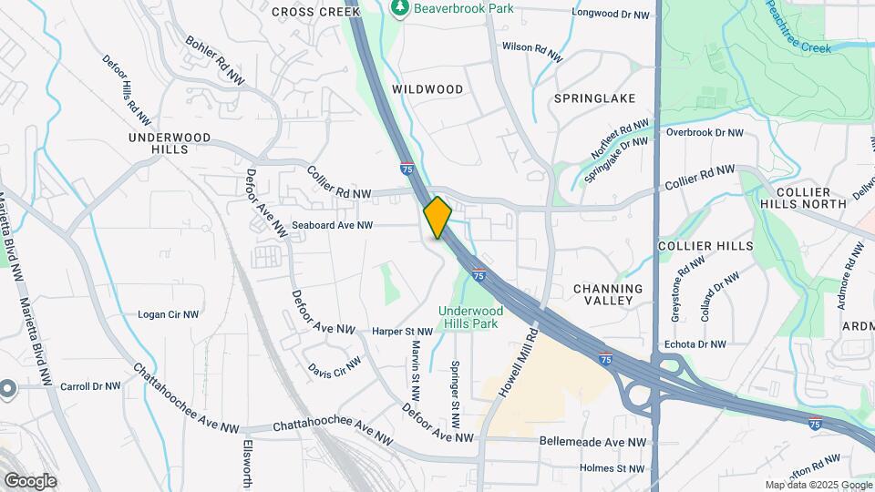 1931 Woodland Hills Ave NW Map and Location Details