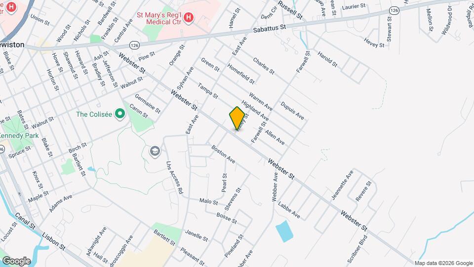 260 Webster St, Unit Unit 2 Map and Location Details