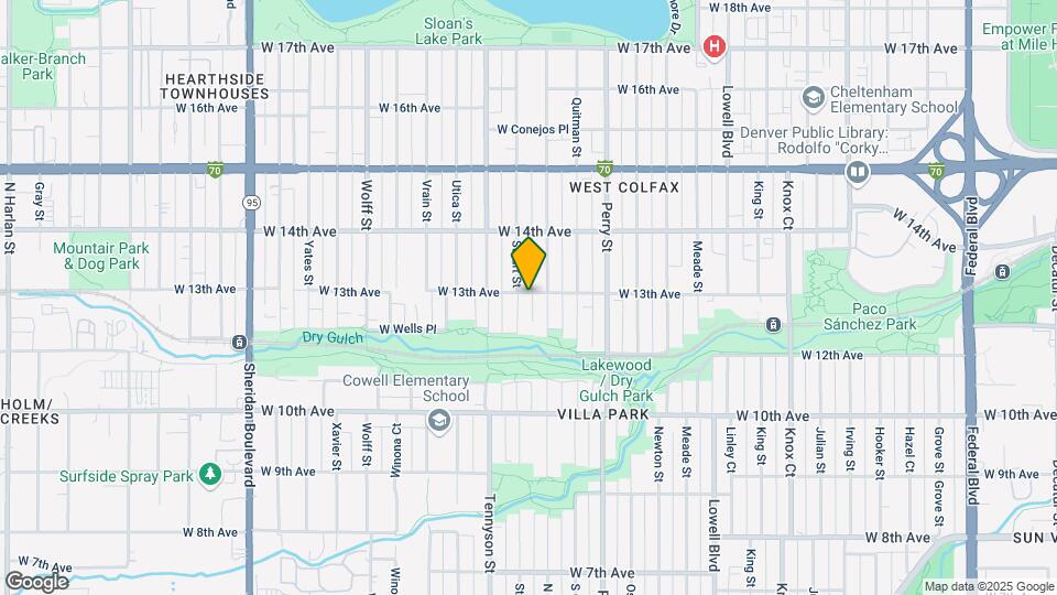 4260 W 13th Ave Map and Location Details
