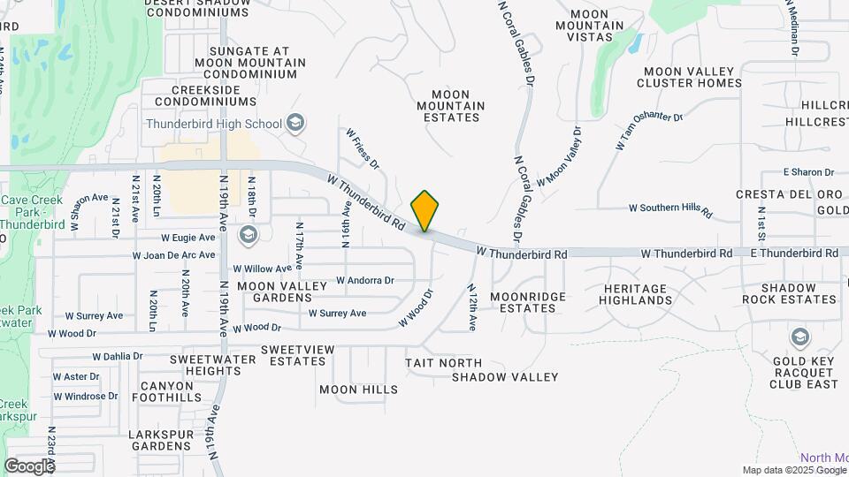 1405 W Thunderbird Rd Map and Location Details