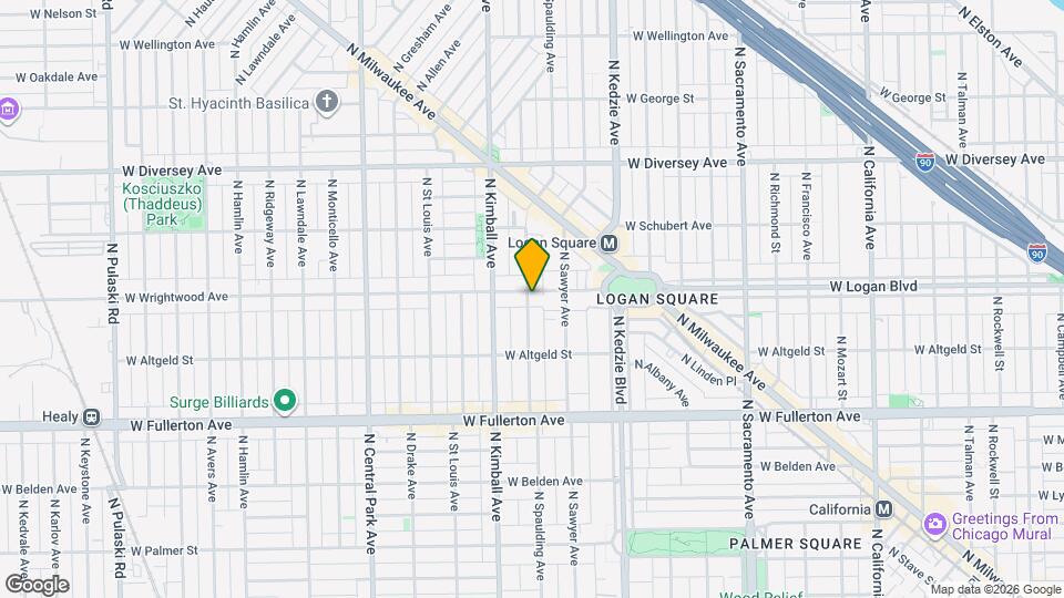 2553 N Spaulding Ave Map and Location Details