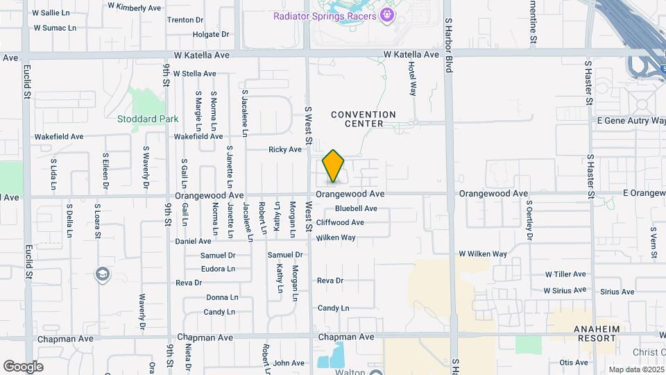 1005 W Orangewood Ave Map and Location Details
