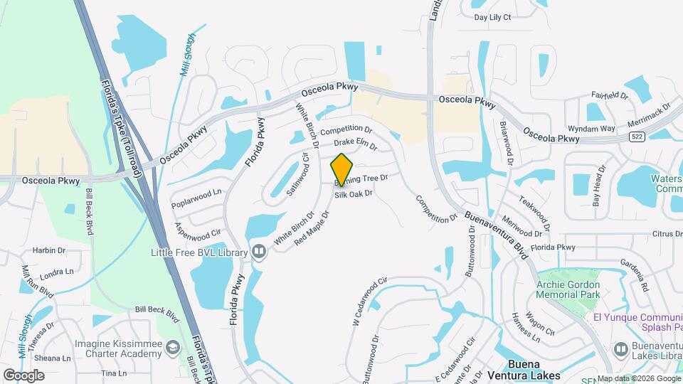 303 Silk Oak Dr Map and Location Details
