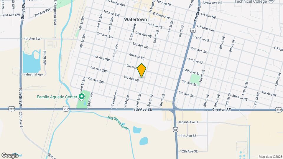 525 2nd St SE Map and Location Details