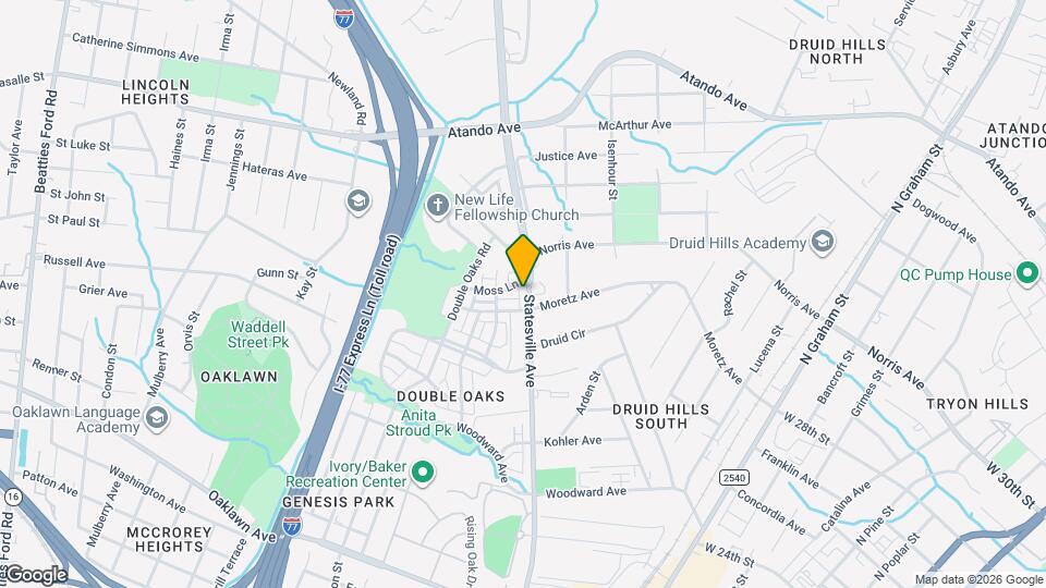 2609 Statesville Ave Map and Location Details
