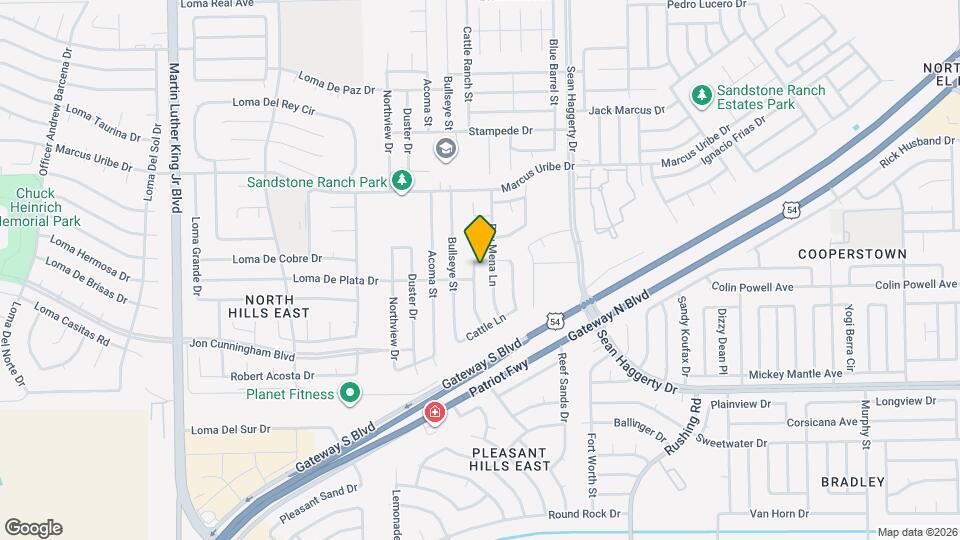 11008 Cattle Ranch St Map and Location Details