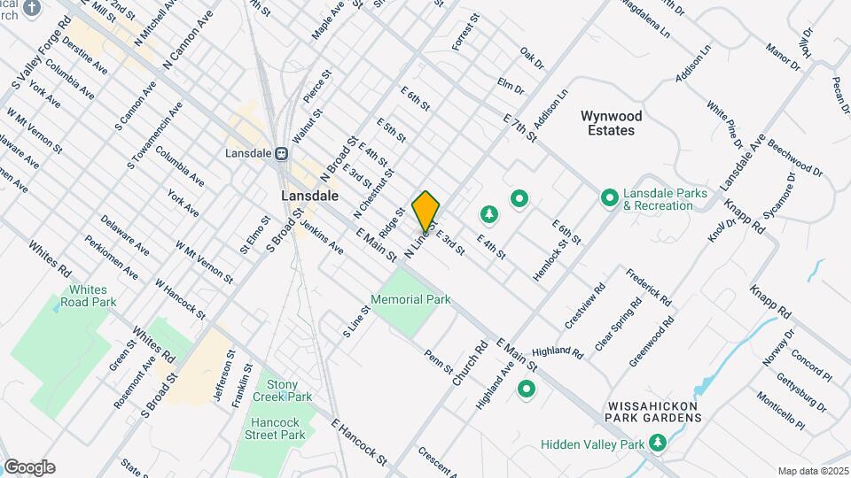 201 N Line St Mapa y Detalles de la Ubicación