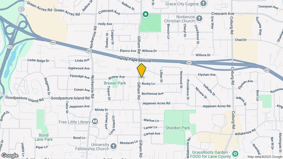 2103 Elysium Ave Map and Location Details