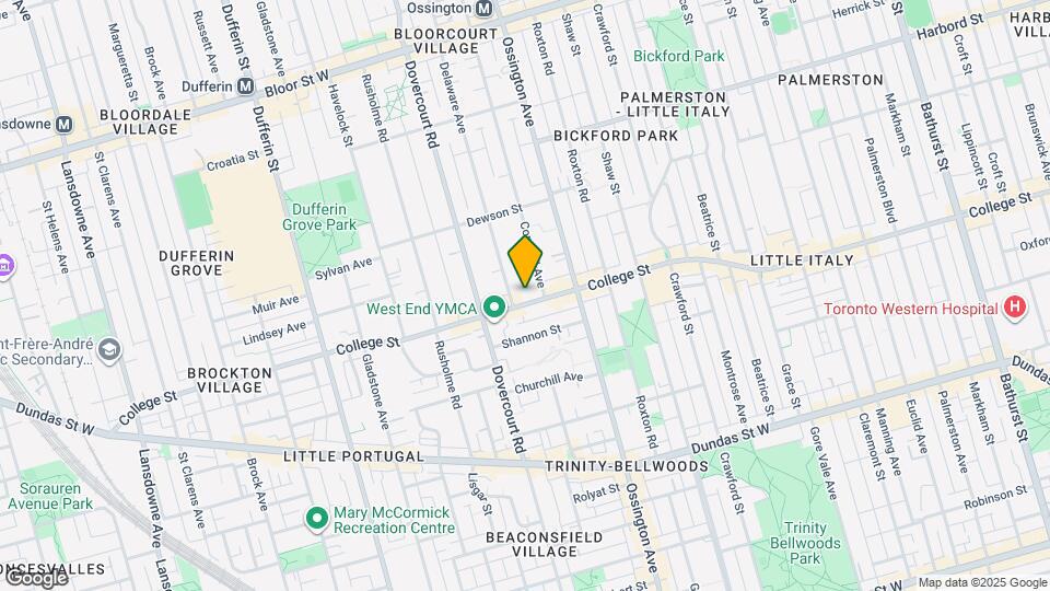 880 College St Map and Location Details