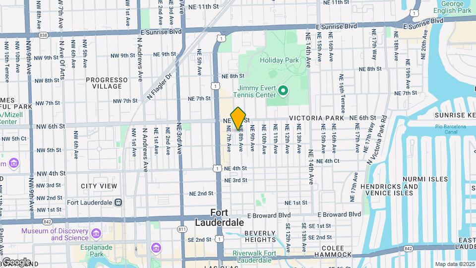 521 NE 8th Ave Map and Location Details
