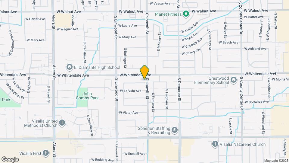 4122 W Monte Vista Ave Map and Location Details