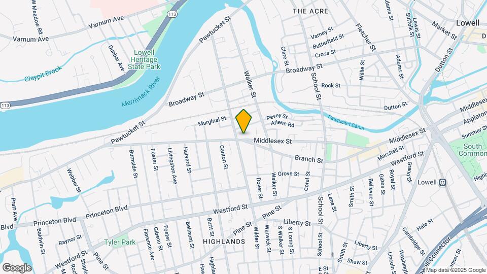 1117 Middlesex St Mapa y Detalles de la Ubicación