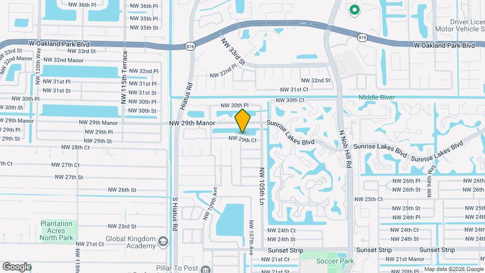 10721 NW 29th Ct Map and Location Details