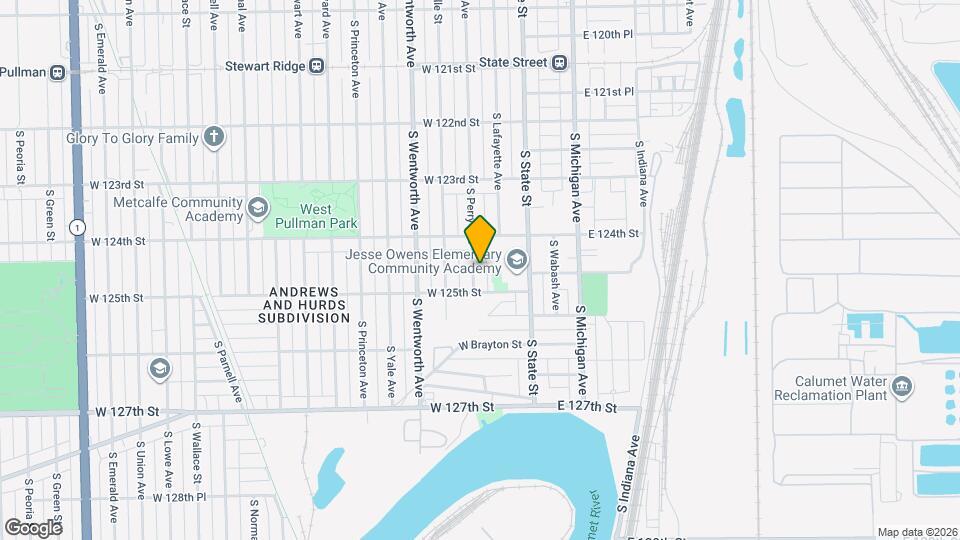 12439 S Perry Ave Mapa y Detalles de la Ubicación