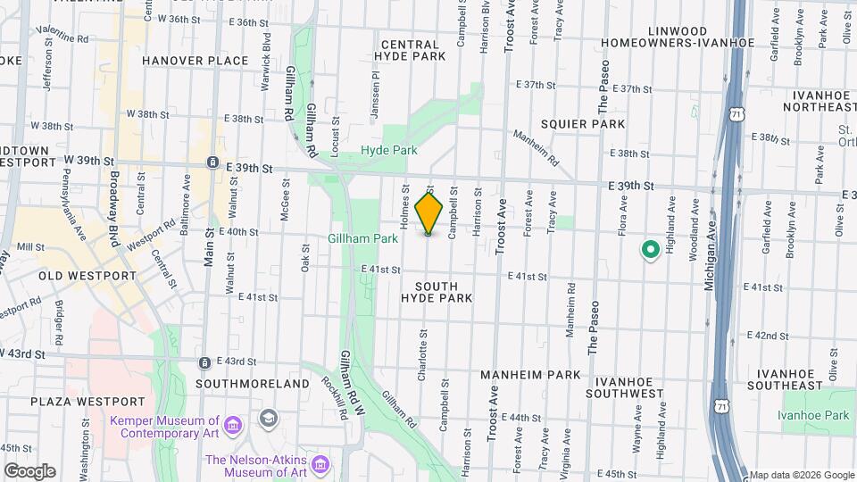 4013 Charlotte St Map and Location Details