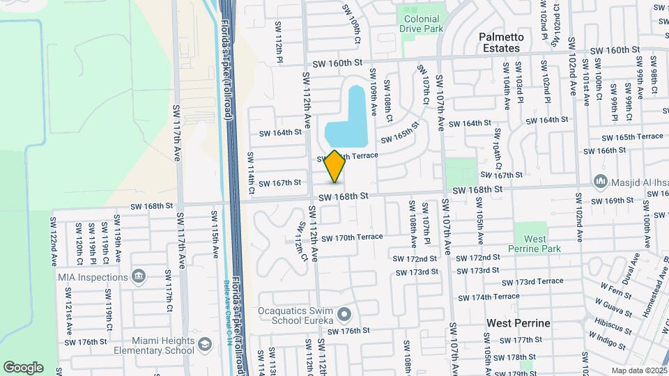 11020 SW 167th St Map and Location Details