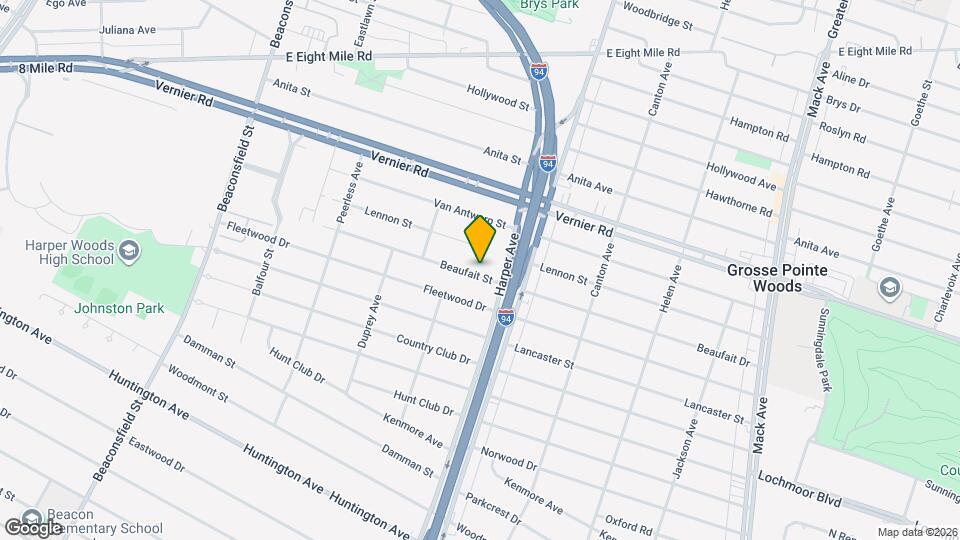 20665 Beaufait St Map and Location Details