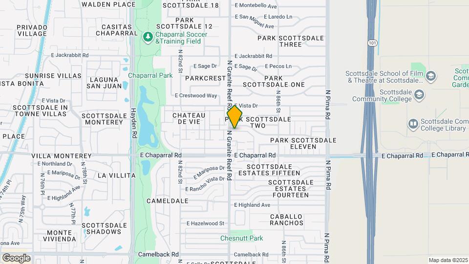 5105 N Granite Reef Rd Map and Location Details