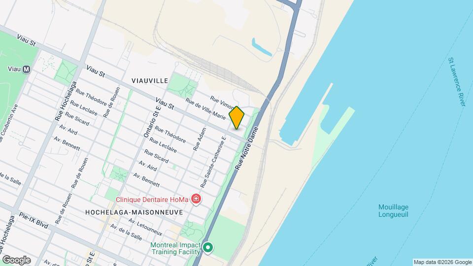 535-575 Viau Map and Location Details