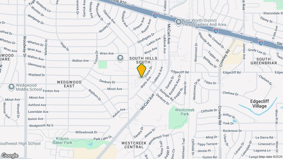 5908 Westcreek St S Map and Location Details