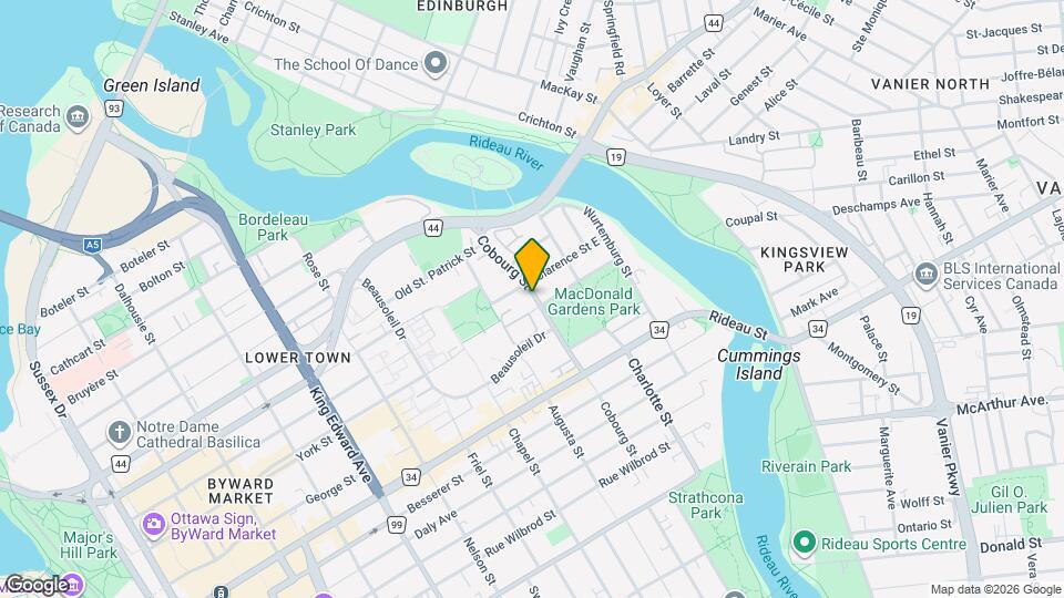 Cobourg St Map and Location Details