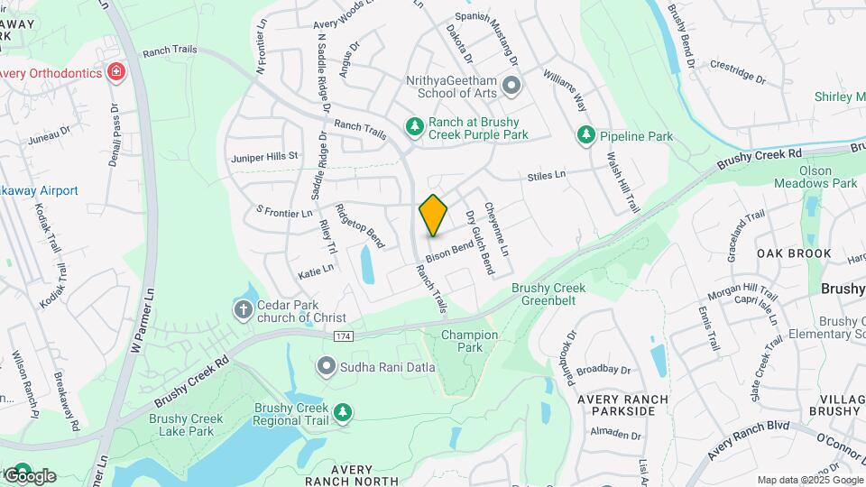 4100 Rainy Creek Ln Map and Location Details