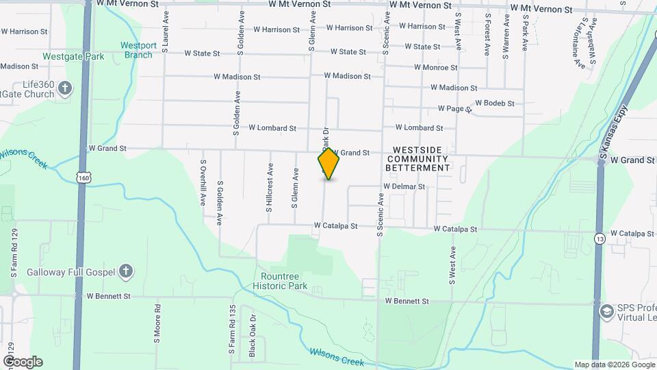 1104 S Oak Park Dr Map and Location Details