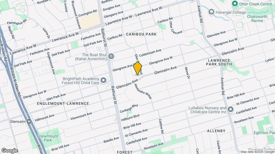446 Glencairn Ave Map and Location Details