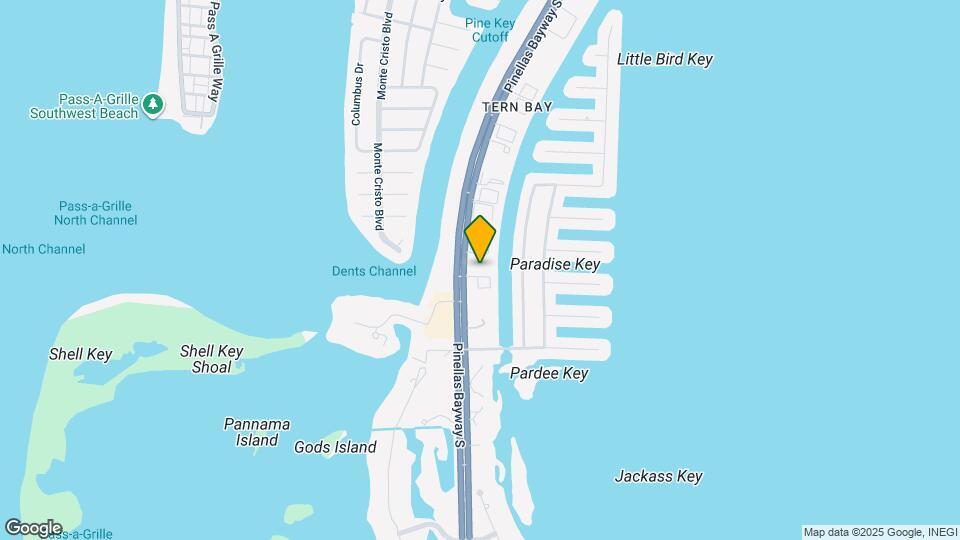 1045 Pinellas Bayway S Map and Location Details