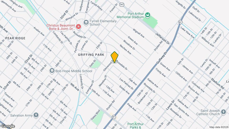 2048 Oak Ave Map and Location Details