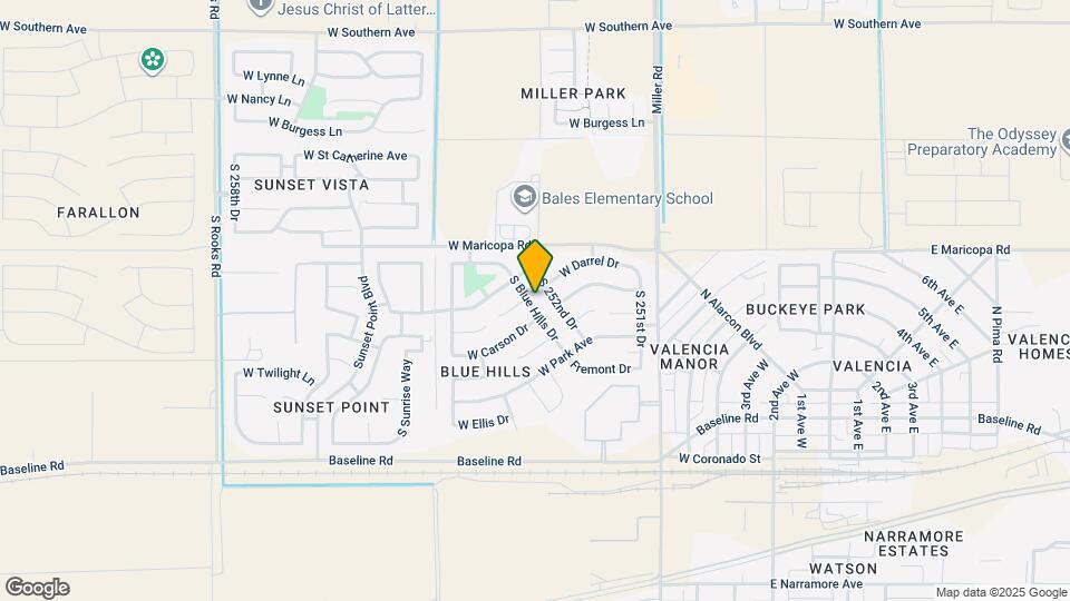 6981 S Blue Hills Dr Mapa y Detalles de la Ubicación